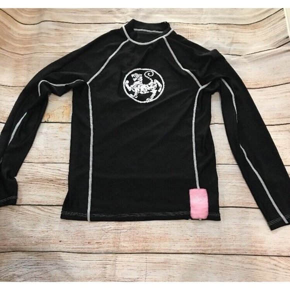 WHITE TIGER WELLNESS WOMEN'S LONGSLEEVE ACTIVEWEAR/FITNESS TOP BLACK SMALL SPF50 - Picture 2 of 8